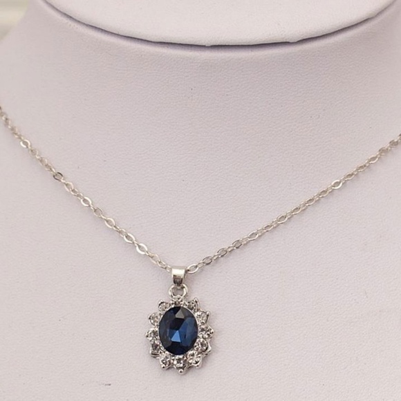 **SHIRA* 3-Pc Silver x Blue Fashion Jewelry Set - Picture 8 of 8